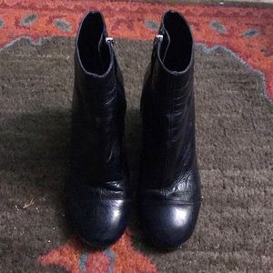 Zara Leather Heeled Boots